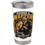 Combat Sports Parent hat einen Krieger-Martial-Arts-Vater großgezogen Doppelwandiger Edelstahl-Thermobecher