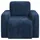 vidaXL Sessel Marineblau Cord 72 x 71 x 70 cm Blau mit Rollen