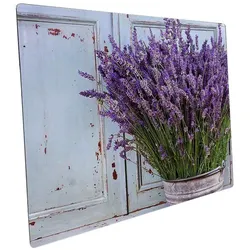 mySPOTTI Mini-Spritzschutz »Vintage Lavendel«, Aluverbund, Lavendel-Design