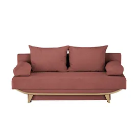 Smart Schlafcouch Mikrofaser 3-Sitzer Beige