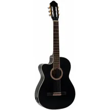 Dimavery CN-600L Klassikgitarre, schwarz