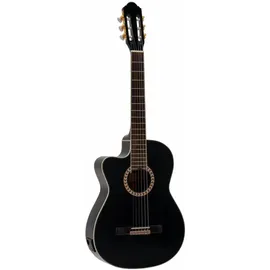 Dimavery CN-600L Klassikgitarre, schwarz