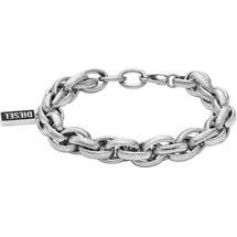 Diesel Herren-Gliederarmband Edelstahl Silber DX1514040