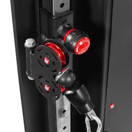 Dione Cable Crossover 2 x 100KG Metallgewichte - Kompakt 120 cm x 12 cm x 198 cm - Kraftstation - Homegym