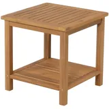 Garden Pleasure IOWA Beistelltisch 45 x 45 x 45 cm Braun