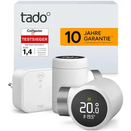 tado° Smartes Heizkörperthermostat X Starter Kit mit Bridge X