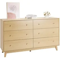 Vevor Kommode mit 6 Schubladen & Kippschutz, minimalistischer moderner