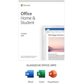 Microsoft Office Home & Student 2019 PKC DE Win Mac