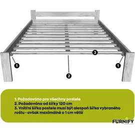 furnify Lattenrost Rollrost 100 x 200 cm