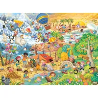 Ravensburger Kinderpuzzle 100 Teile - Die 4 Jahreszeiten