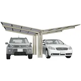 ETS Dienstleistungs und Handels GmbH alt/neu 88424 EB Ximax Carport Linea Typ 80 Y-Ausführung Edelstahl-Look