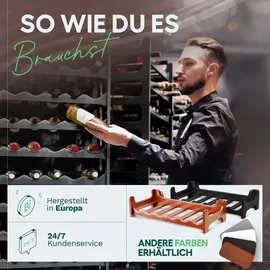 Novaliv Weinregal 36 Flaschen grau