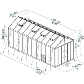 CANOPIA Glory Alu anthrazit HKP 10 mm 14,7 m2
