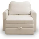 Selsey Schlafsessel, Ecru, Textil, 1-Sitzer, 103x90x115 cm, Wohnzimmer, Sessel, Schlafsessel
