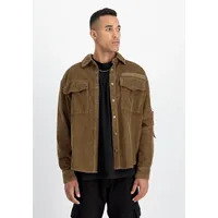 Alpha Industries Cord Überhemd Beige S