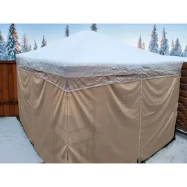 Quick Star Pavillon Schutzhaube 3x3 m Transparent