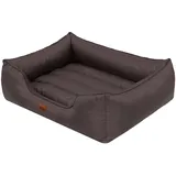 DOGGY Hobbydog CORCBR1 Hundebett Hundesofa Hundekorb Tierbett Comfort, XXL, 108 x 88 cm, Dunkelbraun