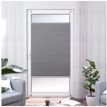 K-HOME Plissee Thermo ELSA 65 x 130 cm grau/silber