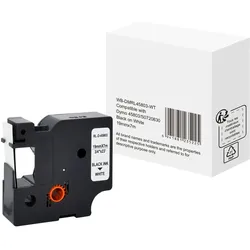Schriftband wie Dymo S0720830 19mmx7m schwarz auf weiß