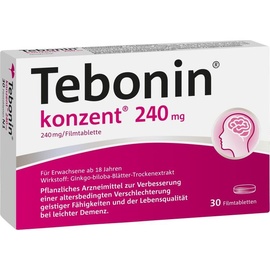 Dr Willmar Schwabe GmbH & Co KG Tebonin konzent 240 mg Filmtabletten 30 St.