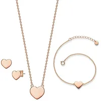 Glanzstücke München - Schmuckset Sterling Silber in Roségold Schmuck-Set