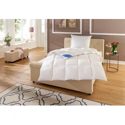 Daunenbettdecke HANSE BY RIBECO "Lina", weiß, B:200cm L:200cm, Füllung: 90% Daunen, 10% Federn, Bettdecken, Hochwertiges Naturprodukt