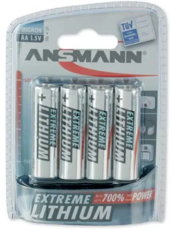 Preisvergleich Produktbild Ansmann Extreme Lithium AA Mignon Einwegbatterie