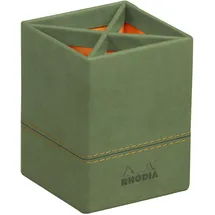 Rhodia Stifteköcher Kunstleder 8x11 cm Salbei 1 St.