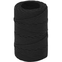 vidaXL Leinen Bootsseil 2 mm 25 m Polypropylen Schwarz