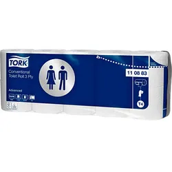 TORK Toilettenpapier T4 Advanced 3-lagig Recyclingpapier, 70 Rollen