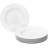 Mambocat 6er Set Tommy Suppenteller weiß Porzellan