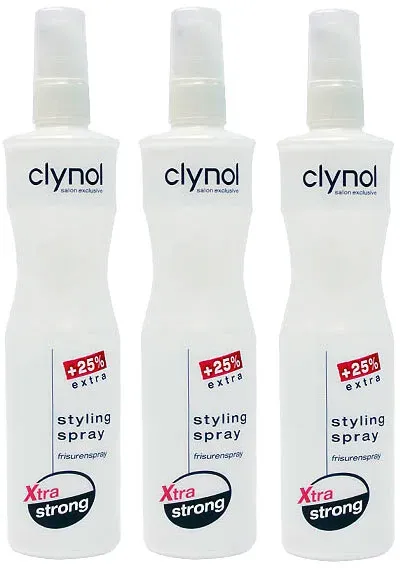 Clynol Stylingspray Xtra strong Frisurenspray Trio Set 3 x 250 ml