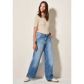 Cecil Basic T-Shirt mit Rundhals in Unifarbe