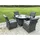 fimous Rattan Set 4-tlg. Dunkelgrau