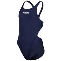 Arena Mädchen Girl's Team Tech Solid One Piece Swimsuit, Navy-white, 152 EU