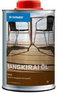 Dr. Schutz® Terrassenöl Bangkirai, Dunkel, Naturöl für Bangkirai Terrassen, 1 Liter - Flasche