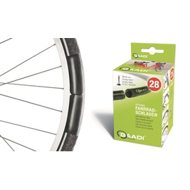 Gaadi Fahrradschlauch Dunlop Ventil 40 mm, Schwarz, 28" 32/37-622/635 DV