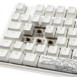 Ducky One 3 Classic Pure White PBT, LEDs RGB, MX RGB BROWN, USB, DE Kabelgebunden), Tastatur, Weiss