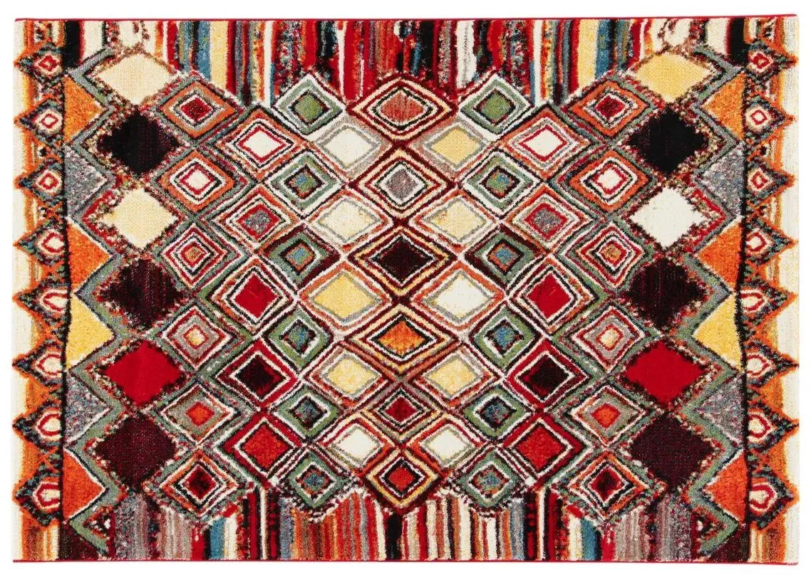 Teppich mehrfarbig gemustert 160 x 230 cm HOLI