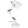 Relaxdays Schreibtischlampe, Gelenk-Arm, schwenkbar, Büro Leselampe, Metall, E27, HxBxT: 50 x 27 x 15 cm, weiß