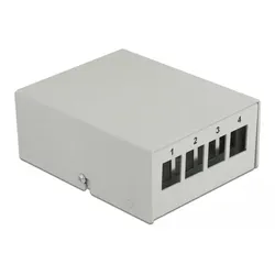 Delock Leeres Keystone-Patchpanel - geeignet für Wandmontage, DIN schienenmontie