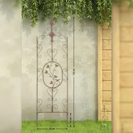 CLP Rankgitter Burgus 2er Set Eisen  antik Braun