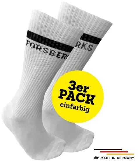 FORSBERG feine Stricksocken im 3er Pack  / weiss / 39-42