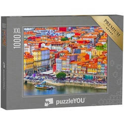 puzzleYOU Puzzle Puzzle 1000 Teile XXL „Wunderschönes und buntes Porto, Portugal“, 1000 Puzzleteile, puzzleYOU-Kollektionen Portugal