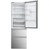 Haier HTW5618CNMG 3D 60 Serie 5 Kühl-Gefrierkombination (360 l, 1850 mm hoch, Inox)