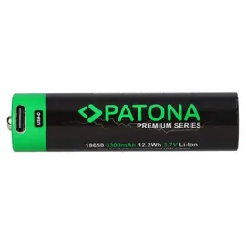 PATONA Premium 18650 Zelle Li-Ion Akku 3300 mAh 1 St.