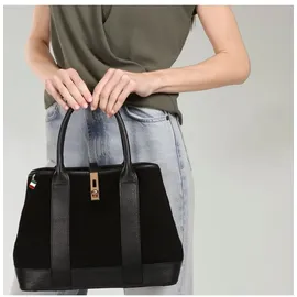 FLORENCE Schultertasche Leder Black
