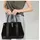 FLORENCE Schultertasche Leder Black