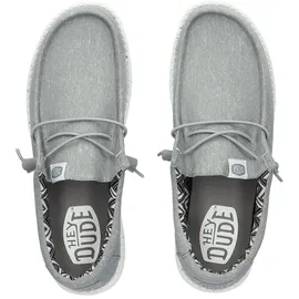 HEYDUDE Wally Canvas Herren Light Grey 41