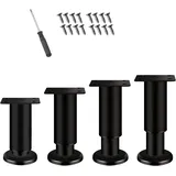 Verstellbare Möbelfüße Aus Metall, 4er-pack Bettfüße 18-30 Cm, Lattenrostfüße, Badezimmermöbelfüße, Stabile Bettfüße Für Tische Und Schränke